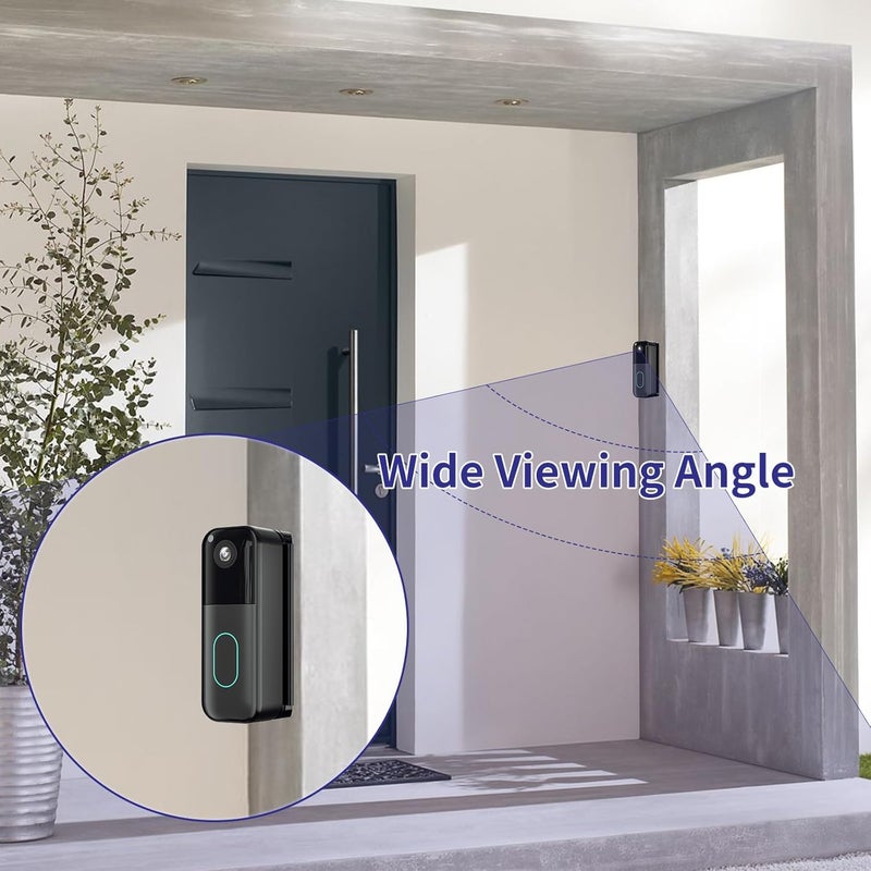 Pefecon Blink Doorbell Mount, 30–55 Degrees Angle Mount for All-New Blink Video Doorbell, Adjustable Door Bell Kits, Left/Right Universal Installation, Corner Holder with Wide Viewing Angle (Black) - Image 5